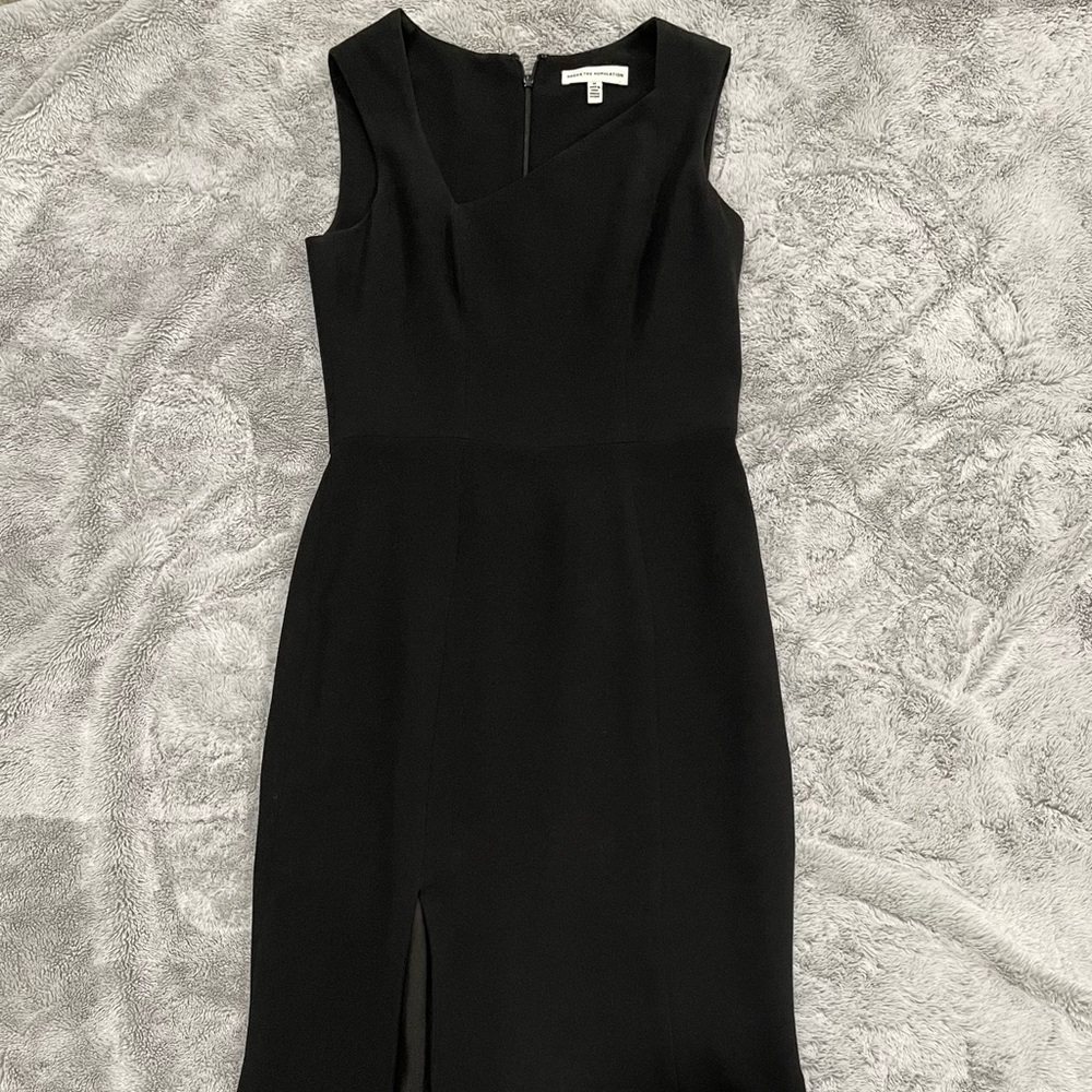 Black asymmetrical dress - Size M